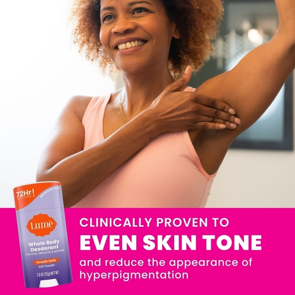 Lumé Whole Body Deodorant Smooth Solid Stick Soft Powder Travel Size 0.5 oz - Picture 9 of 11